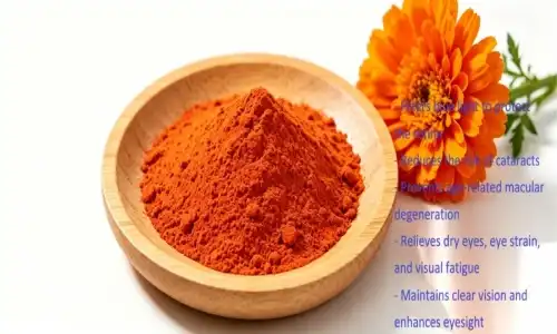 What is the benefit of lutein from marigold extract?